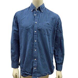 Crémieux Classics Mens‎  Plaid Button-Down Long Sleeve Shirt Size L